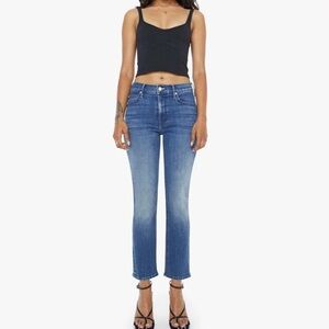 Mother lil mother lil mid rise dazzler ankle jeans in nothing between us